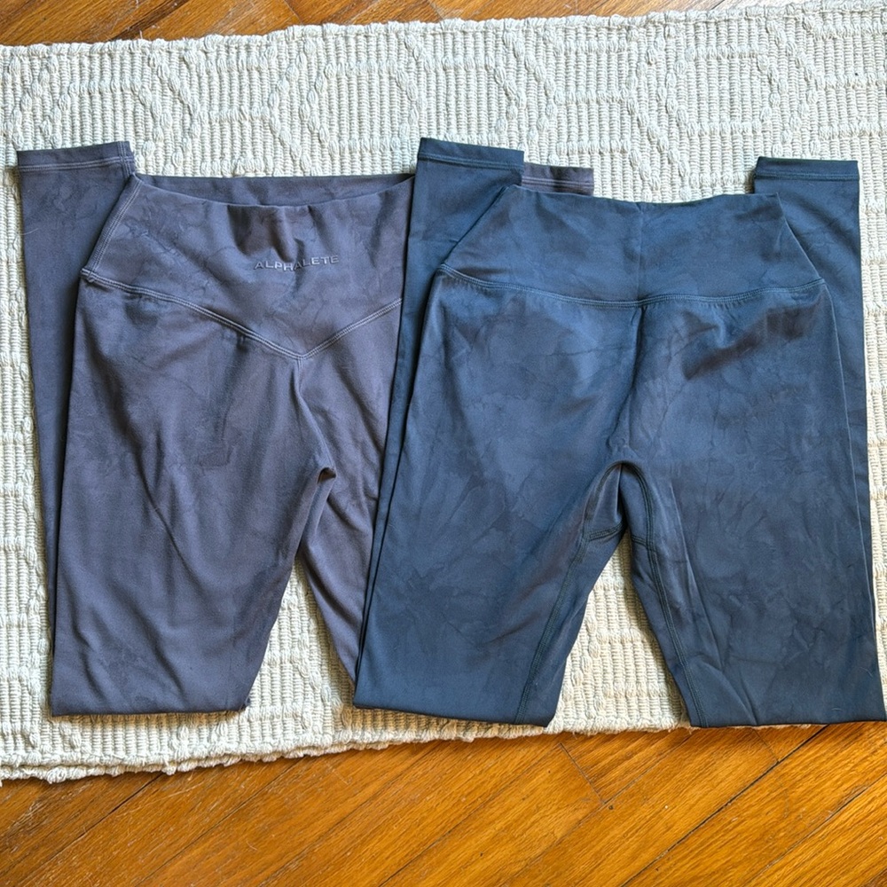 SET OF 2 Alphalete Alphalux Wonder Leggings Size S